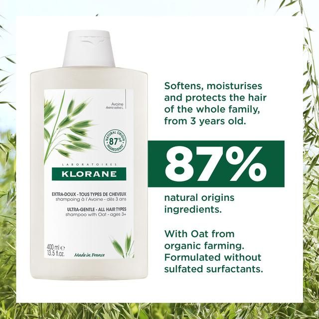 Klorane Softening Shampoo with Oat Milk for the Whole Family 400ml
