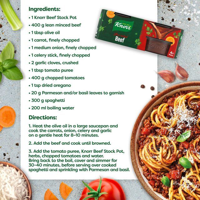 Knorr 4 Beef Stock Pot 4 x 28g