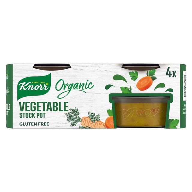 Knorr 4 Organic Vegetable Stock Pot 104g