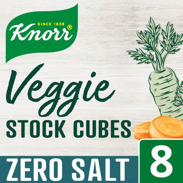 Knorr 8 Vegetable Zero Salt Stock Cubes   72g