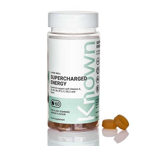 Known Supercharged Energy Mango Gummy Supplements x 60