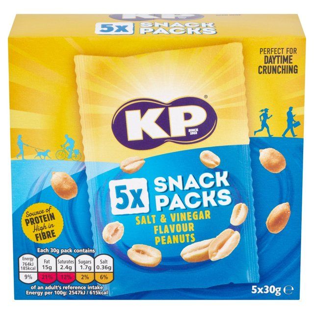 KP Salt & Vinegar Peanuts Multipack 5 x 30g
