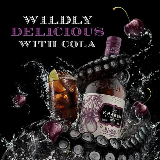 Kraken Black Cherry & Madagascan Vanilla Black Spiced Rum 70cl