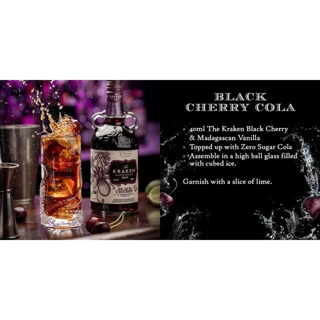 Kraken Black Cherry & Madagascan Vanilla Black Spiced Rum 70cl