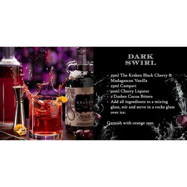 Kraken Black Cherry & Madagascan Vanilla Black Spiced Rum 70cl