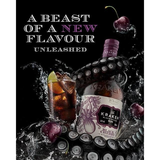 Kraken Black Cherry & Madagascan Vanilla Black Spiced Rum 70cl