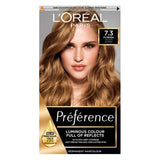 L’Oréal Paris Preference Permanent Hair Dye, Luminous Colour, Golden Blonde 7.3