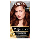 L’Oréal Paris Preference Permanent Hair Dye, Luminous Colour, Intense Copper Auburn 6.45
