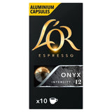 L'OR Onyx Coffee Pods x10 Intensity 12 10 per pack