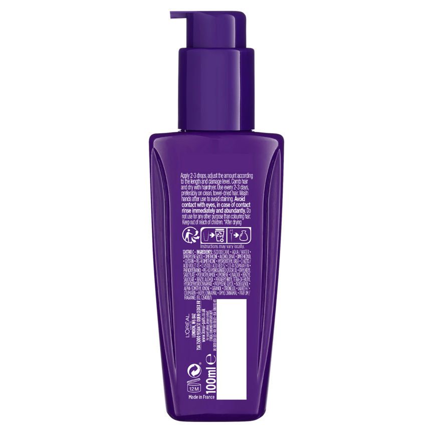 L'Oreal Elvive Colour Protect Purple Anti-Brassiness Hair Oil for Brunette