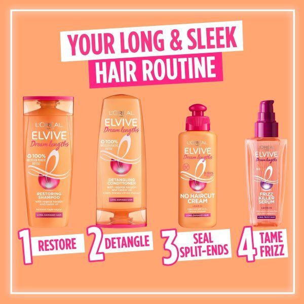 L'Oreal Elvive Dream Lengths Long Damaged Hair Shampoo 700ml