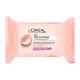 L'Oreal Paris Fine Flowers Cleansing Wipes Sensitive Skin x25