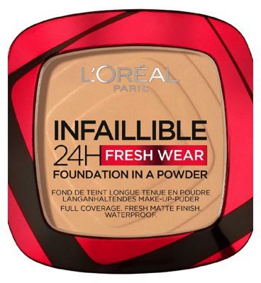 L'Oreal Paris Infallible 24H Fresh Wear Powder Foundation 200 Golden Colour