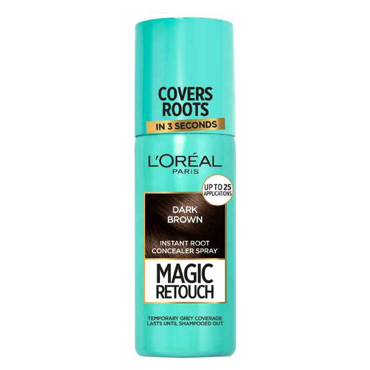 L’Oreal Paris Magic Retouch Dark Brown Root Touch Up, Temporary Instant Root Concealer Spray With Easy Application, 75ml