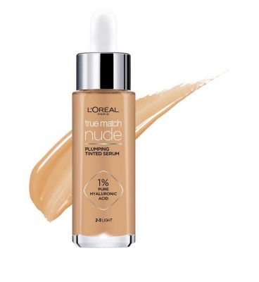 L'Oreal Paris True Match Nude Plumping Tinted Skin Serum, 1% Hyaluronic Acid 2 - 3