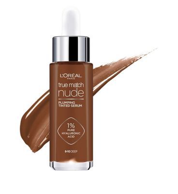 L'Oreal Paris True Match Nude Plumping Tinted Skin Serum, 1% Hyaluronic Acid 8 - 10