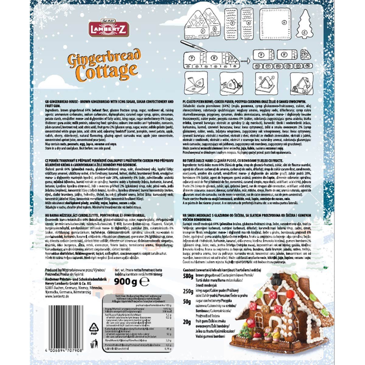 Lambertz Gingerbread Cottage & North Express Train, 1.935kg
