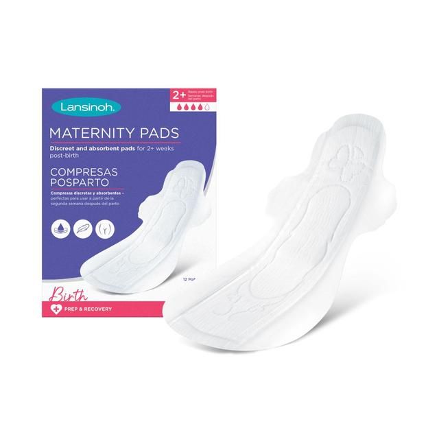 Lansinoh Discreet & Absorbent Maternity Pads 12 per pack