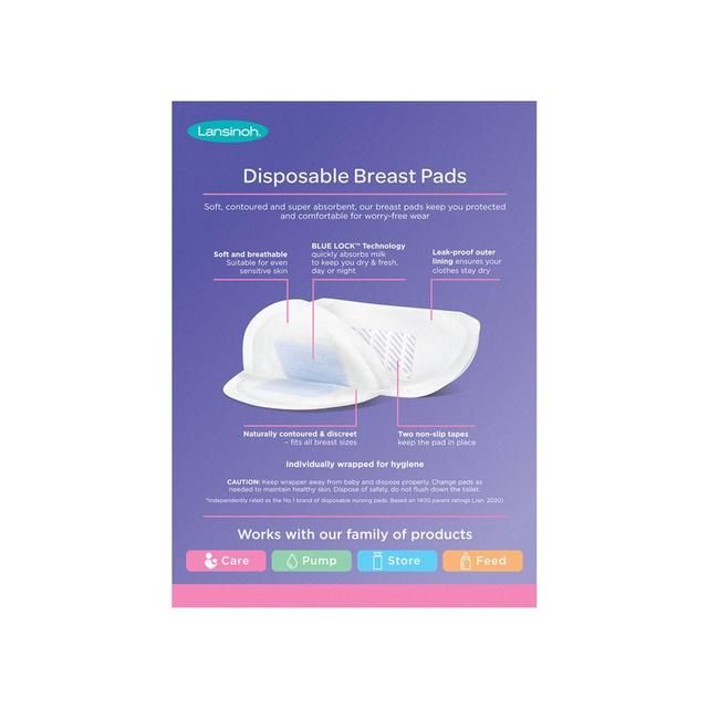 Lansinoh Disposable Nursing Breast Pads 60 per pack