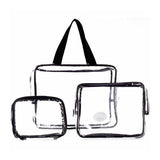 LaRoc 3 Piece - Clear Toiletry Bags