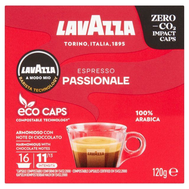 Lavazza A Modo Mio Compostable Passionale Coffee Capsules 16 per pack Default Title