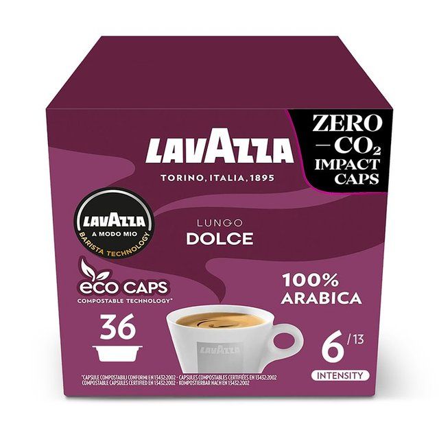 Lavazza A Modo Mio Lungo Dolce Capsules 36 per pack