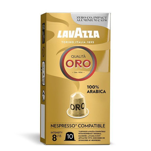 Lavazza Qualita Oro Aluminium Nespresso Compatible Capsules 10 per pack