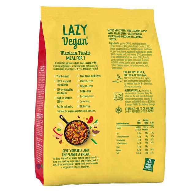 Lazy Vegan Mexican Ready Meal 400g