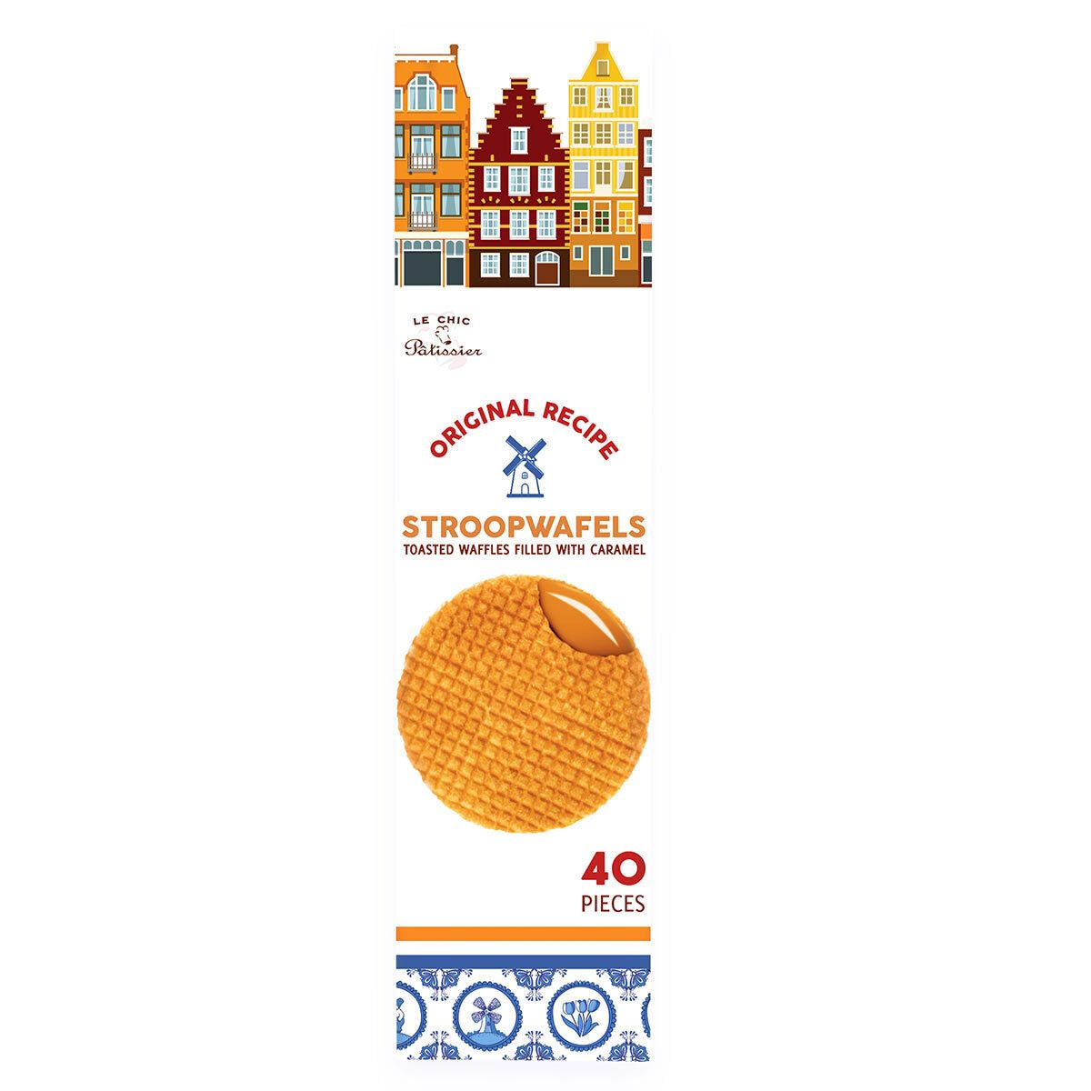 Le Chic Patissier Stroopwafels, 40 Pack