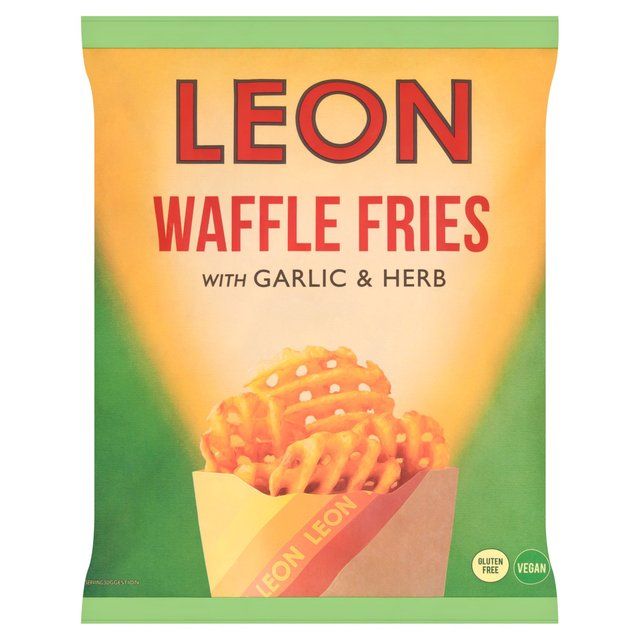 LEON Garlic & Herb Waffle Fries 550g