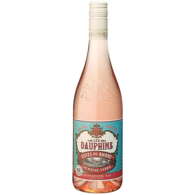 Les Dauphins Cotes du Rhone Rose 75cl