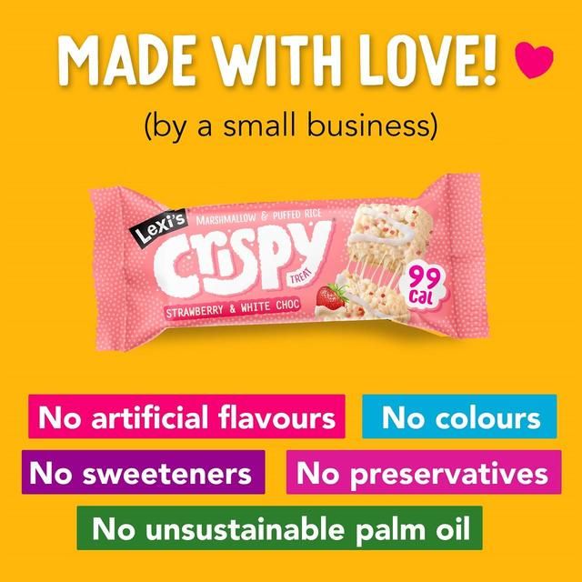 Lexi's Crispy Treat - Strawberry & White Choc Multipack 12 x 25g