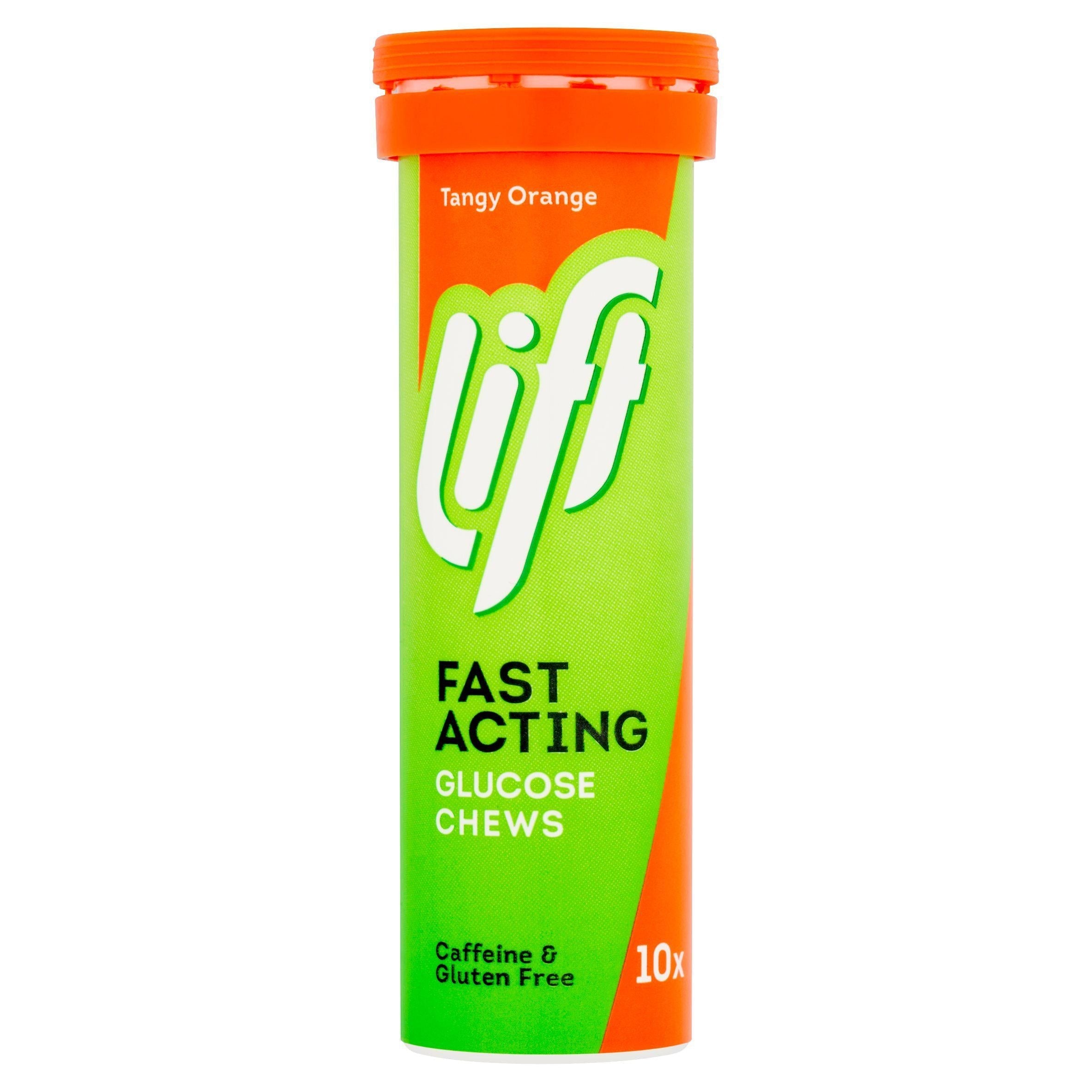 Lift Tangy Orange Fast Acting Glucose Chews x10 40g