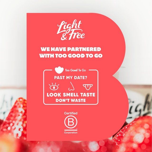 Light & Free Raspberry Greek Style 0% Added Sugar Fat Free Yoghurt 4 x 115g