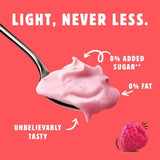 Light & Free Raspberry Greek Style 0% Added Sugar Fat Free Yoghurt 4 x 115g
