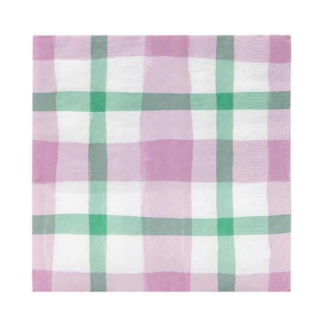 Lilac & Green Paper Party Napkins 20 per pack