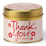 Lily-Flame Thank You Candle Tin