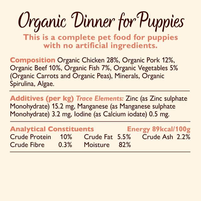 Lily's Kitchen Proper Dog Food Organic Dinner for Puppies 150g