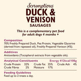 Lily's Kitchen Scrumptious Duck & Venison Sausages for Dogs 70g
