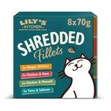 Lily's Kitchen Shredded Fillets in Broth Multipack Wet Food for Cats 8 x 70g