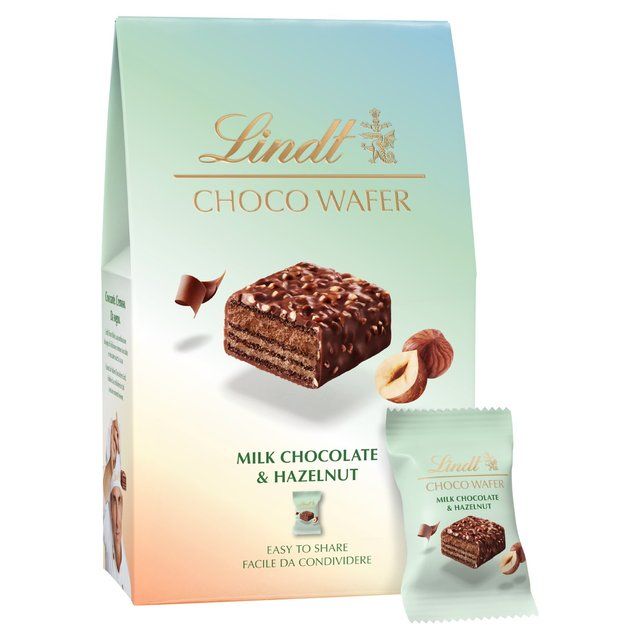 Lindt CHOCO WAFER Milk Chocolate & Hazelnut Sharing Box 135g
