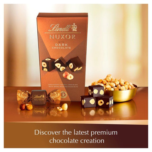 Lindt NUXOR Dark Gianduja Chocolate with Hazelnuts 165g