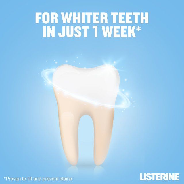 Listerine Advanced White Milder Taste Mouthwash 1L