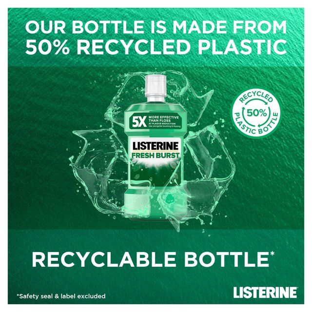 Listerine Antiseptic Fresh Burst Mouthwash 500ml