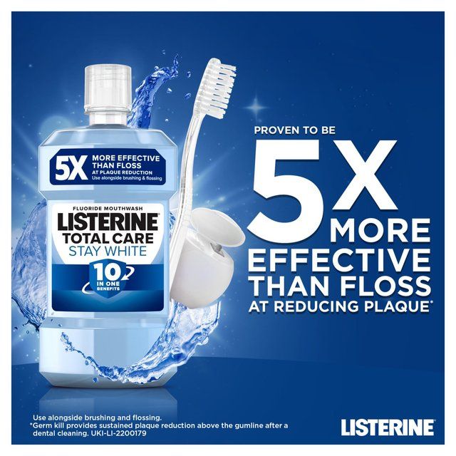 Listerine Total Care Stay White Mouthwash 500ml