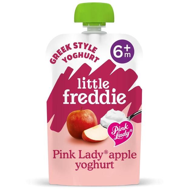 Little Freddie Pink Lady Greek Yoghurt Organic Pouch 6 mths+ 100g