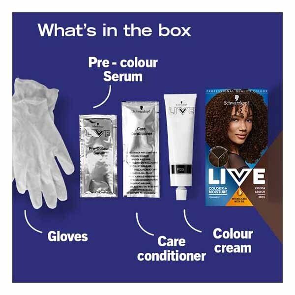 LIVE Colour + Moisture Permanent Brown Hair Dye Cocoa Crush