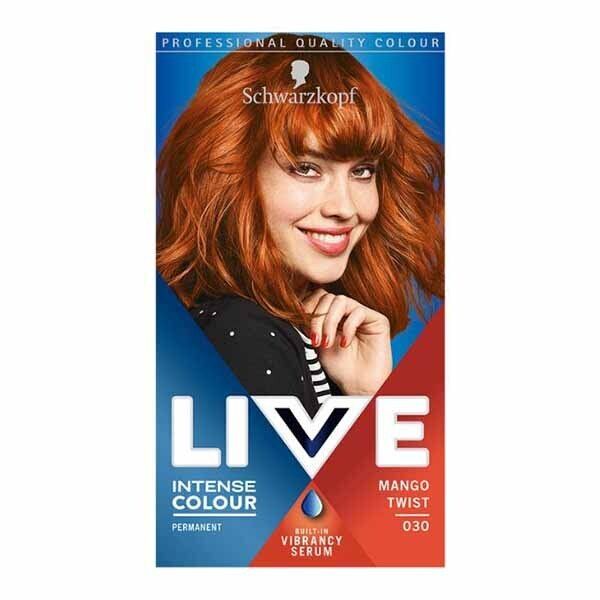 LIVE Intense Colour Permanent Black Hair Dye Deep Black Mango Twist 030