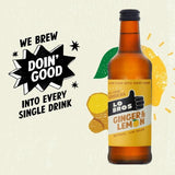 Lo Bros Kombucha Ginger & Lemon Low Sugar 330ml