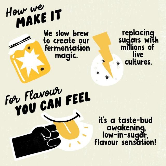 Lo Bros Kombucha Ginger & Lemon Low Sugar Multipack 4 x 250ml